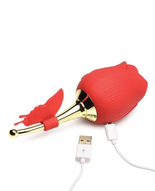 XR Brands Female Sex Toys | Bloomgasm Flutter Sucking Rose Stimulator with Butterfly Teaser XR Brands Female Sex Toys | Bloomgasm Flutter Sucking Rose Stimulator with Butterfly Teaser