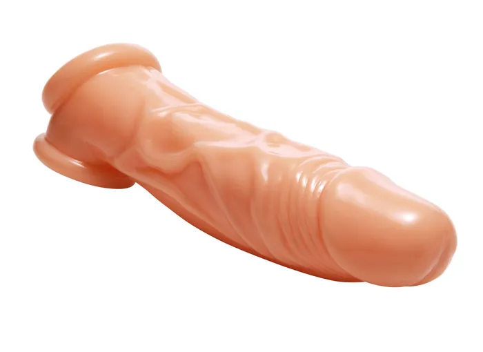 XR Brands Male Sex Toys | Realistic Flesh Penis Enhancer and Ball Stretcher