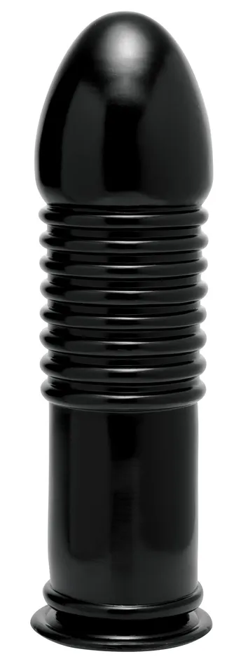XR Brands Master Series Male Sex Toys Enormass Ribbed Plug With Suction Base XR Brands Master Series Male Sex Toys Enormass Ribbed Plug With Suction Base