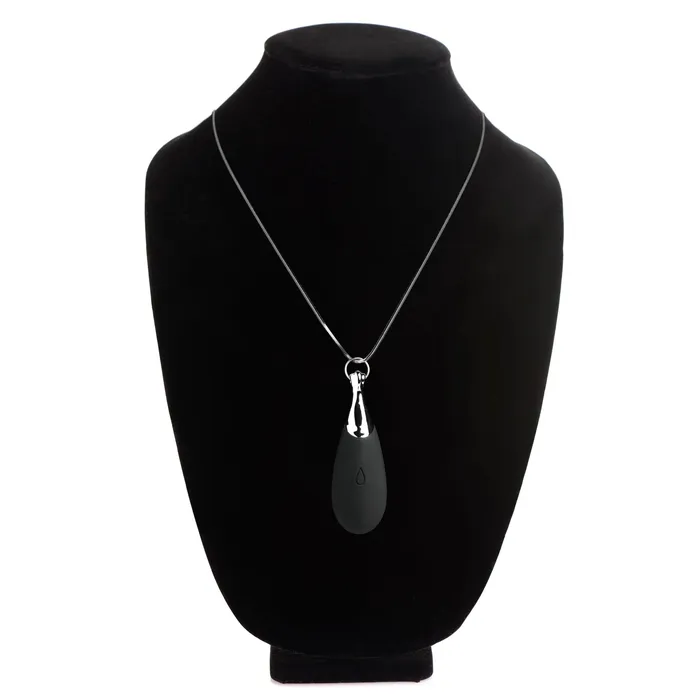Xr Charmed 10x Vibrating Silicone Teardrop Necklace Female Sex Toys