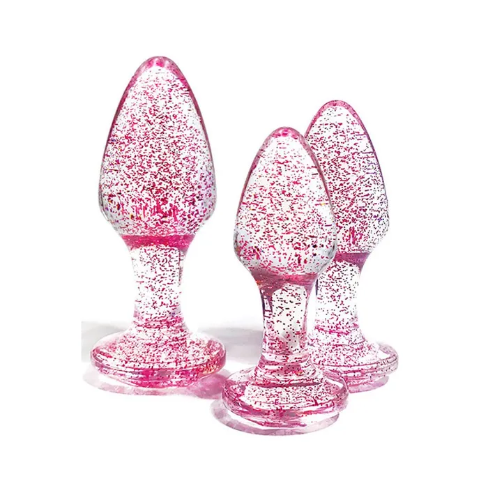 Adam Eve Adam Eve Glitter Gem 3Piece Butt Plug Set Glitter Pink Butt Plugs Set of 3 Sizes Anal Adam Eve Adam Eve Glitter Gem 3Piece Butt Plug Set Glitter Pink Butt Plugs Set of 3 Sizes Anal
