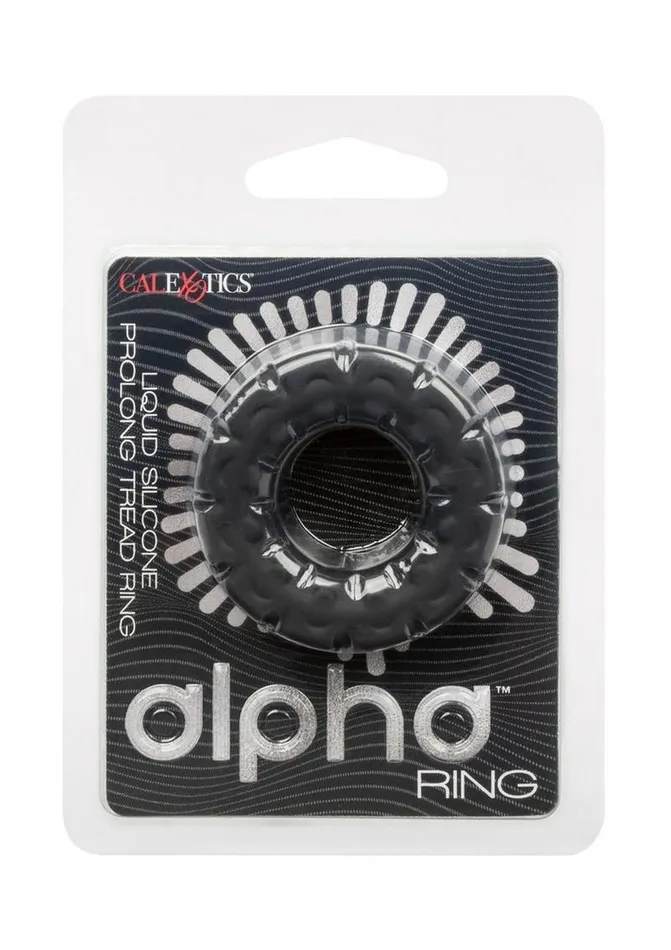 Alpha Liquid Silicone Prolong Tread Cock Ring Alpha Male Sex Toys