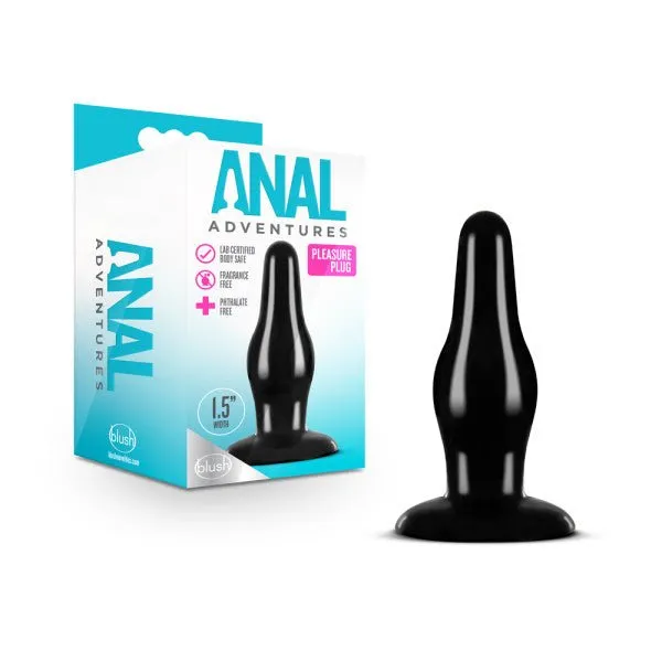 Anal Adventures Pleasure Plug Black 108 cm 425 Butt Plug Blush Novelties Anal Anal Adventures Pleasure Plug Black 108 cm 425 Butt Plug Blush Novelties Anal