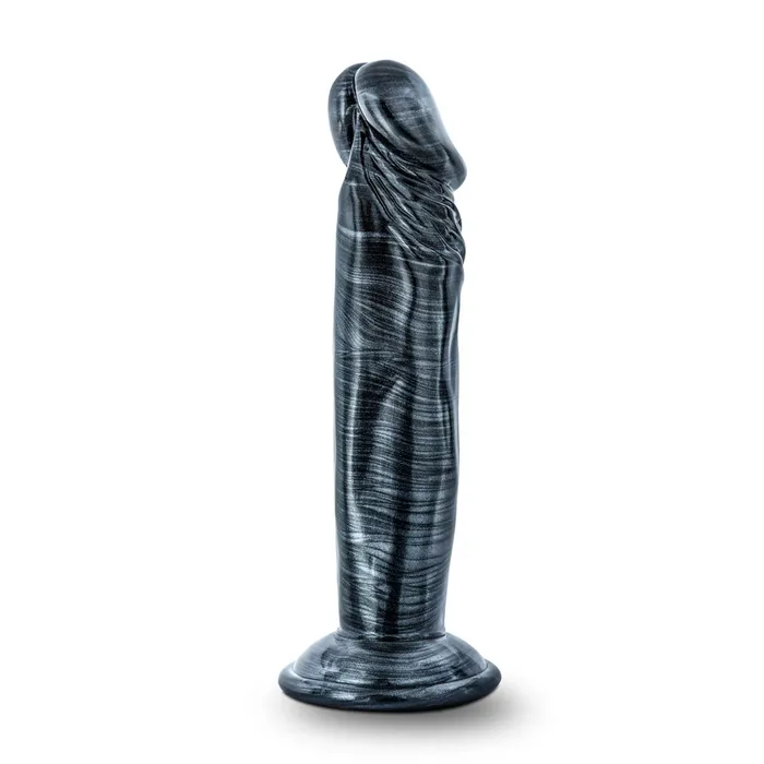 Anal Blush Novelties Jet Ebony 6 Inch Dildo Carbon Metallic Black