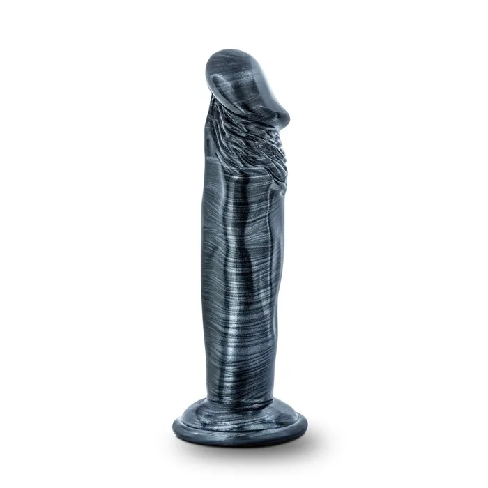 Anal Blush Novelties Jet Ebony 6 Inch Dildo Carbon Metallic Black