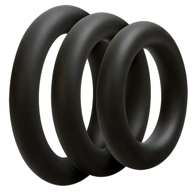 Anal OptiMale C Ring Kit Thick Black OptiMALE