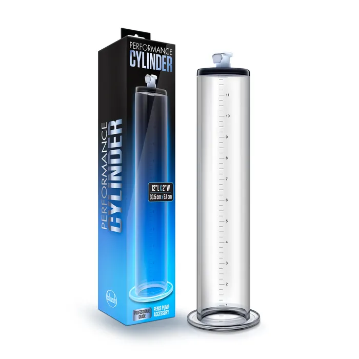 Anal Performance 12 Inch X 2 Inch Penis Pump Cylinder Clear Blush Novelties