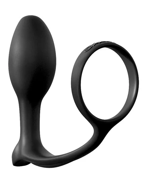 Anal Pipedream Products Anal Fantasy AssGasm Cockring Beginners Plug Black