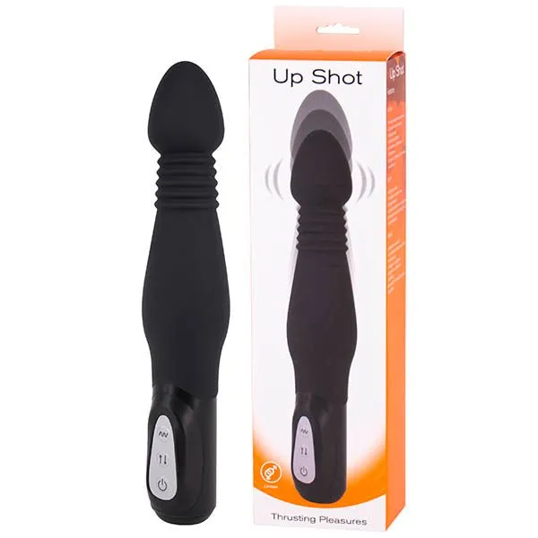 Anal Seven Creations Up Shot Black 23 cm Thrusting Anal Vibrator