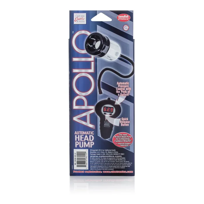 Apollo Rechargeable Power Pump California Exotic Female Sex Toys
