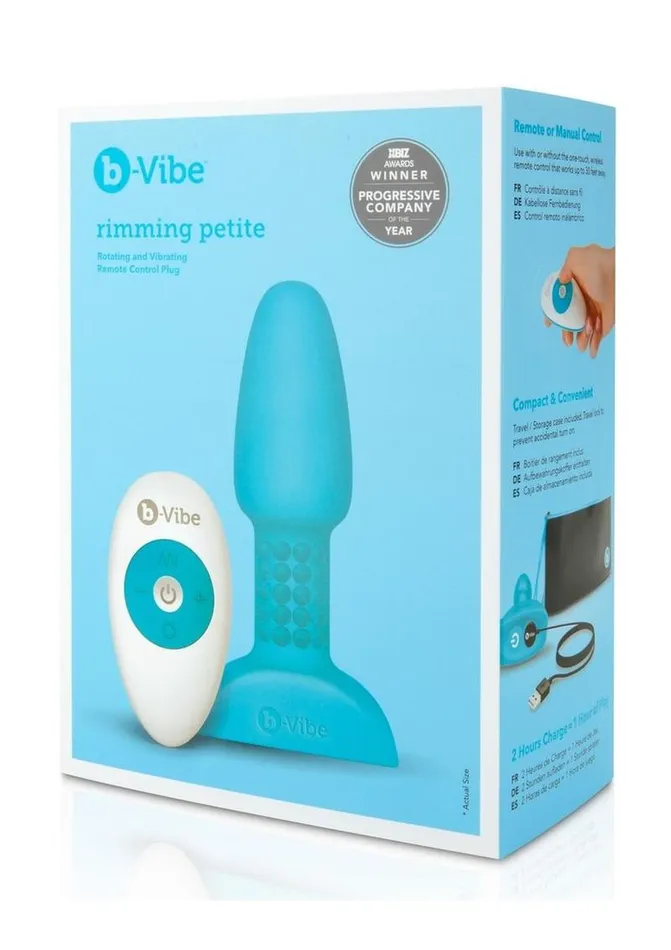 bVibe BVibe Rimming Petite Rechargeable Silicone Anal Plug with Remote Control Male Sex Toys bVibe BVibe Rimming Petite Rechargeable Silicone Anal Plug with Remote Control Male Sex Toys