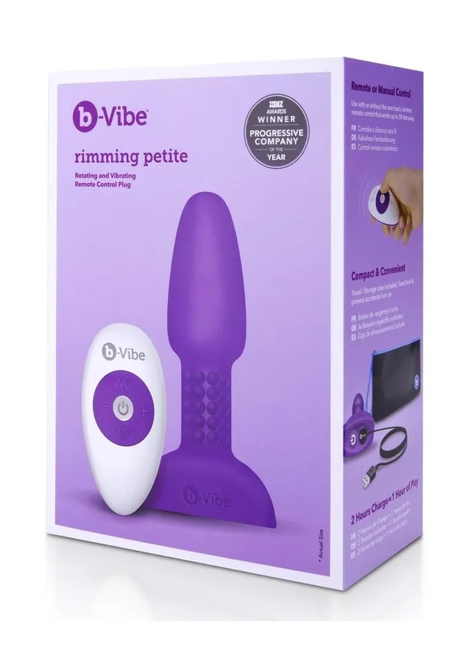 bVibe BVibe Rimming Petite Rechargeable Silicone Anal Plug with Remote Control Male Sex Toys bVibe BVibe Rimming Petite Rechargeable Silicone Anal Plug with Remote Control Male Sex Toys
