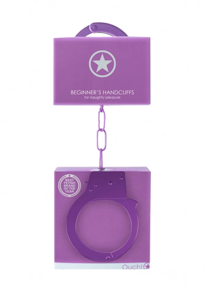 Beginners Handcuffs Purple Shots Ouch Vibrators