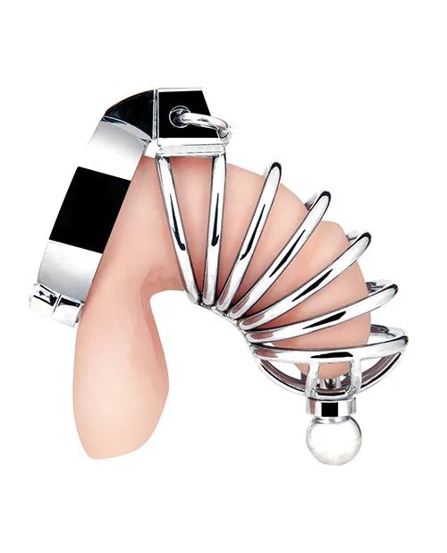 Blue Line Urethral Play Cage Silver Electric Eel INC Male Sex Toys Blue Line Urethral Play Cage Silver Electric Eel INC Male Sex Toys