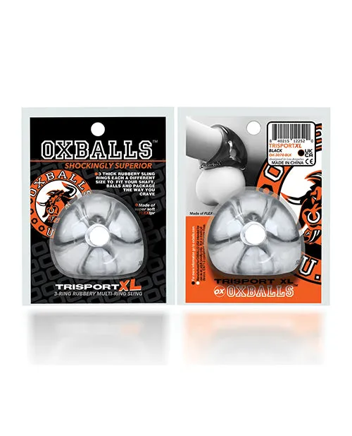 Blue Ox Designs LLCDba Oxballs Male Sex Toys Oxballs Tri Sport Xl 3 Ring Sling Blue Ox Designs LLCDba Oxballs Male Sex Toys Oxballs Tri Sport Xl 3 Ring Sling