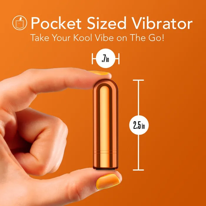 Blush Novelties Female Sex Toys Kool Vibes USB Rechargeable Mini Bullet Tangerine Orange 64 cm Blush Novelties Female Sex Toys Kool Vibes USB Rechargeable Mini Bullet Tangerine Orange 64 cm