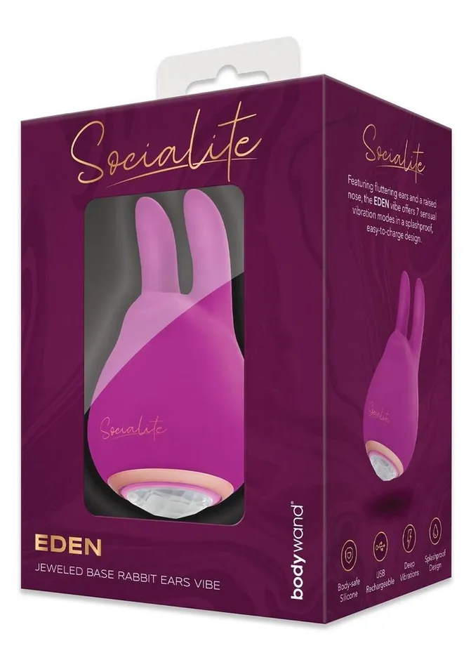 Bodywand Socialite Eden Rechargeable Silicone Clit Stimulator Bodywand Female Sex Toys