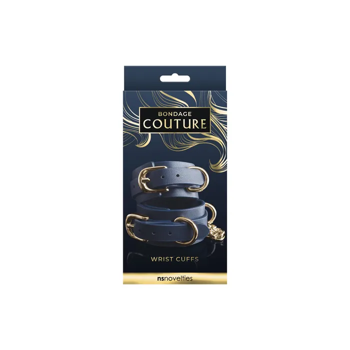 Bondage Couture Wrist Cuff Blue nsnovelties Vibrators