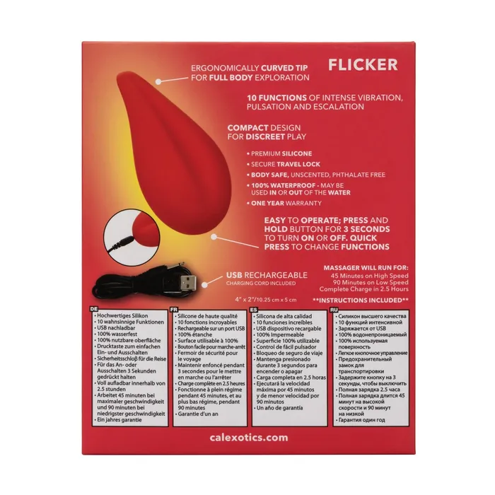CalExotics Vibrators Red Hot Flicker