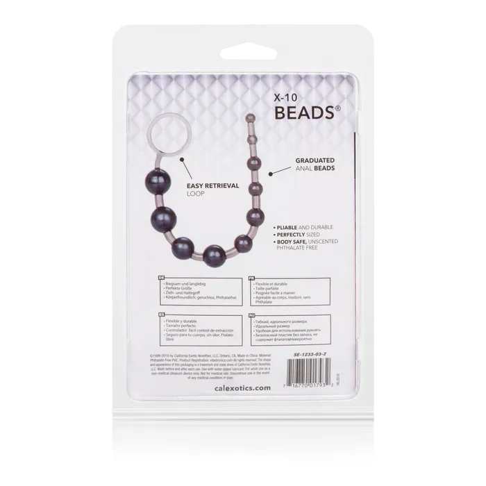 California Exotic Anal Superior X10 Beads Black