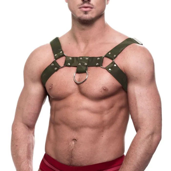 California Exotic Colt Camo Chest Harness Female Sex Toys