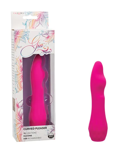 California Exotic Novelties Gia Curved Pleaser Pink Vibrators
