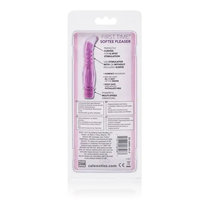 California Exotic Vibrators First Time Softee Pleaser Purple