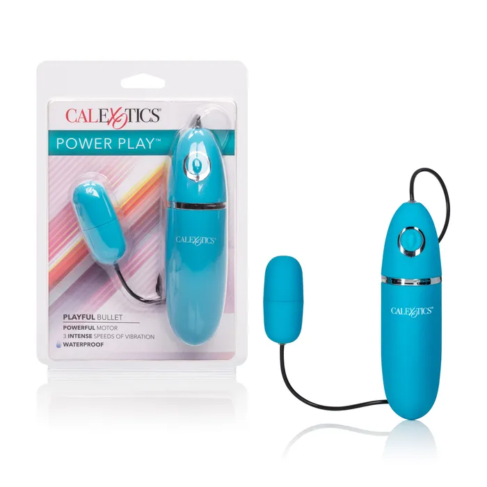 California Exotic Vibrators Power Play Playful Bullet Blue
