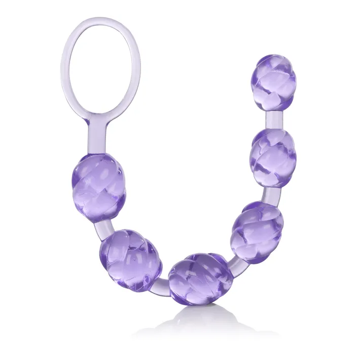 California Exotic Vibrators Swirl Pleasure Beads Purple