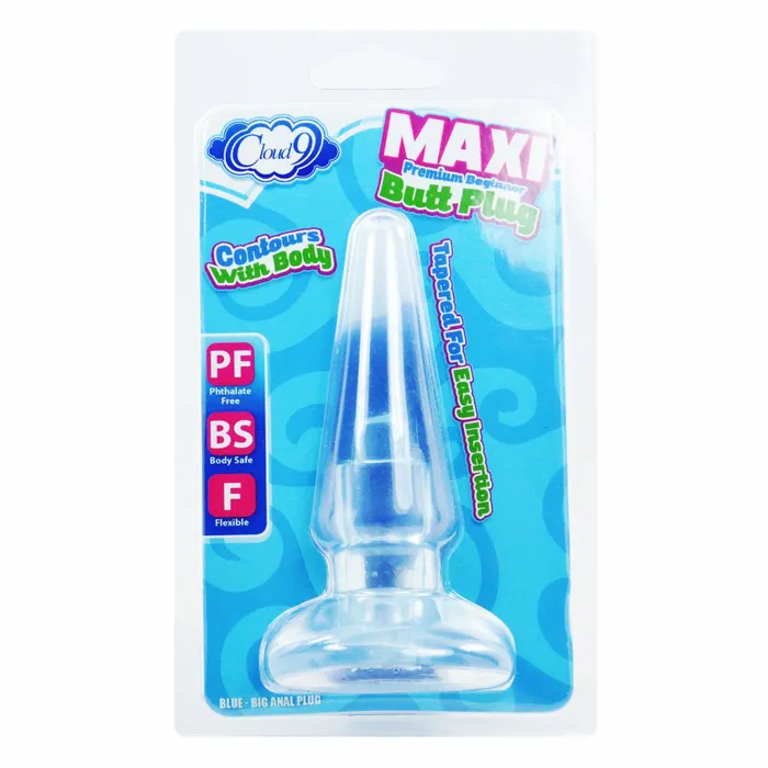 Cloud 9 Cloud 9 Maxi Butt Plug Blue Anal