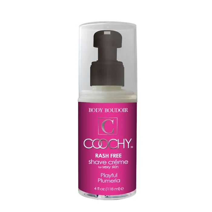 Coochy Shave Cream Plumeria 4oz Classic Erotica Vibrators