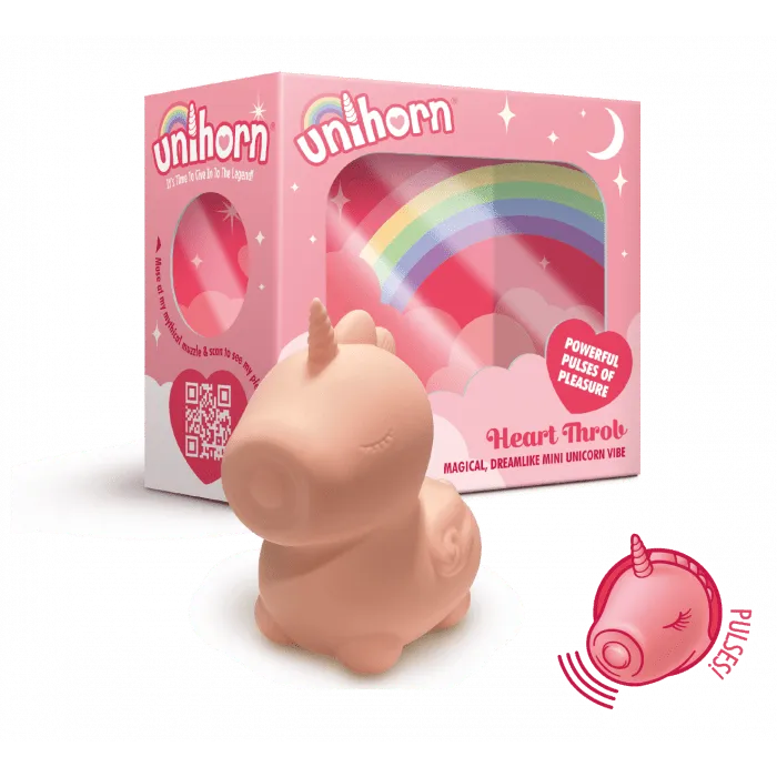 Creative Conceptions Female Sex Toys Unihorn Heart Throb Clitoral Pulsing Vibrator with Dual Motors