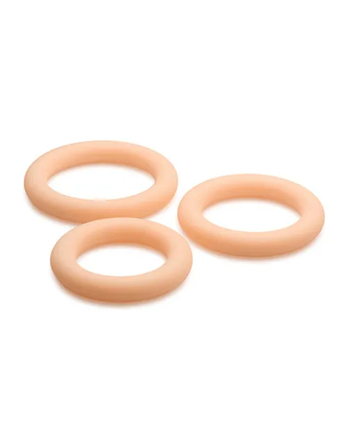 Curve Toys Jock Silicone Cock Ring Set of 3 Light Curve Toys Co Xr Male Sex Toys