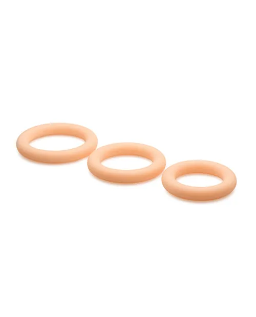 Curve Toys Jock Silicone Cock Ring Set of 3 Light Curve Toys Co Xr Male Sex Toys