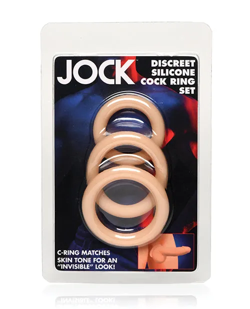 Curve Toys Jock Silicone Cock Ring Set of 3 Light Curve Toys Co Xr Male Sex Toys