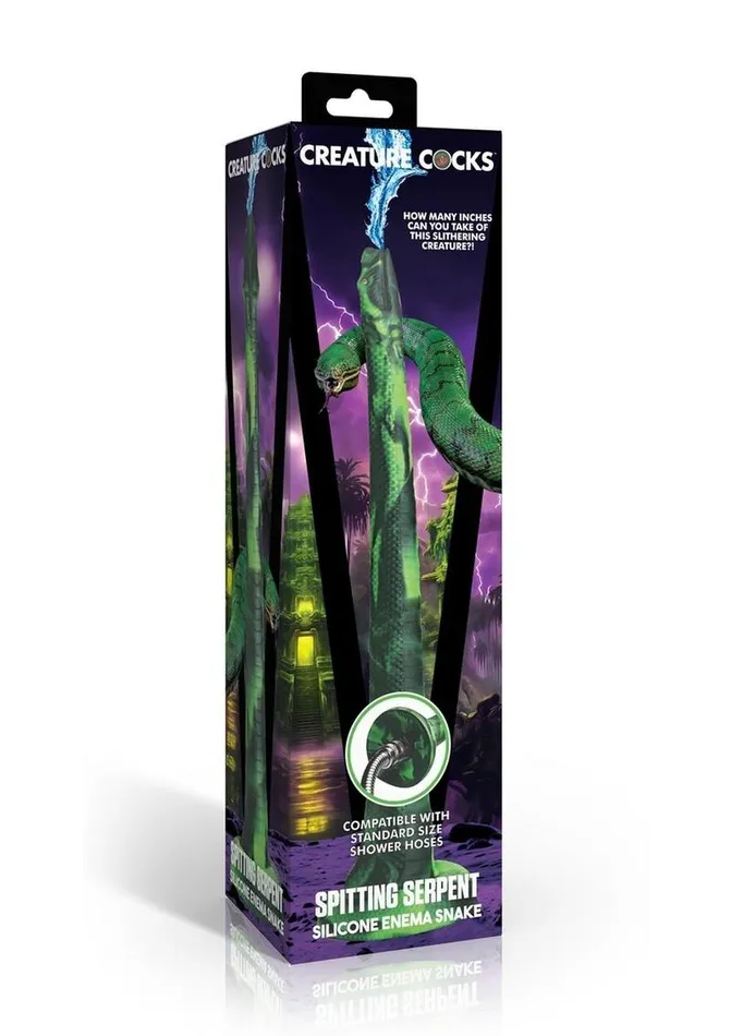 Dildos Creature Cocks Spitting Serpent Silicone Enema Snake Creature Cocks