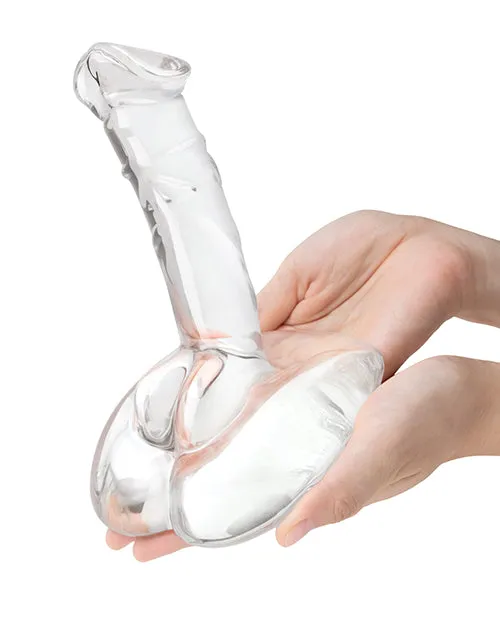Dildos Electric Eel INC Glas 75 Rideable Standing Cock wStability Base