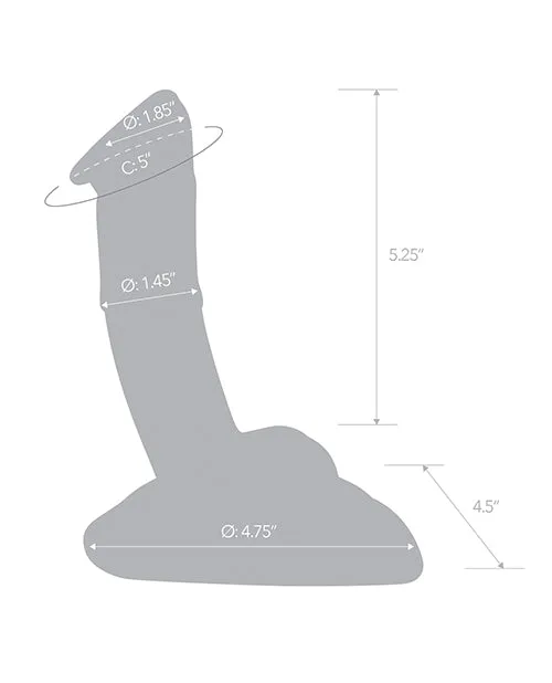 Dildos Electric Eel INC Glas 75 Rideable Standing Cock wStability Base