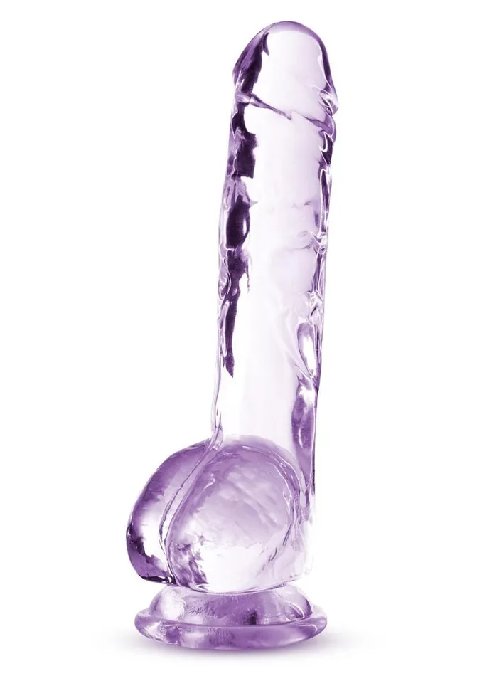 Dildos Naturally Yours Naturally Yours Crystalline Dildo 8in Amethyst