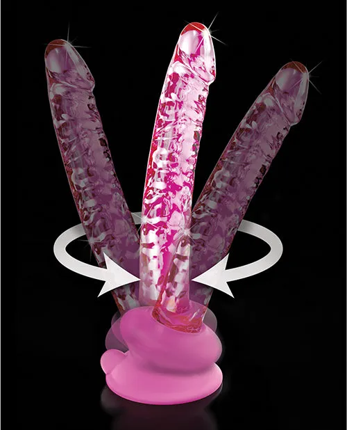 Dildos Pipedream Products Icicles No 86 Hand Blown Glass Massager wSuction Cup Pink