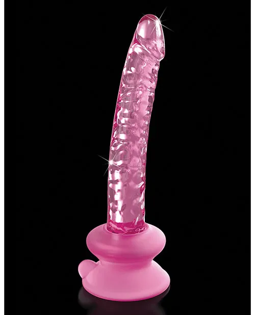 Dildos Pipedream Products Icicles No 86 Hand Blown Glass Massager wSuction Cup Pink