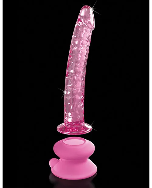 Dildos Pipedream Products Icicles No 86 Hand Blown Glass Massager wSuction Cup Pink