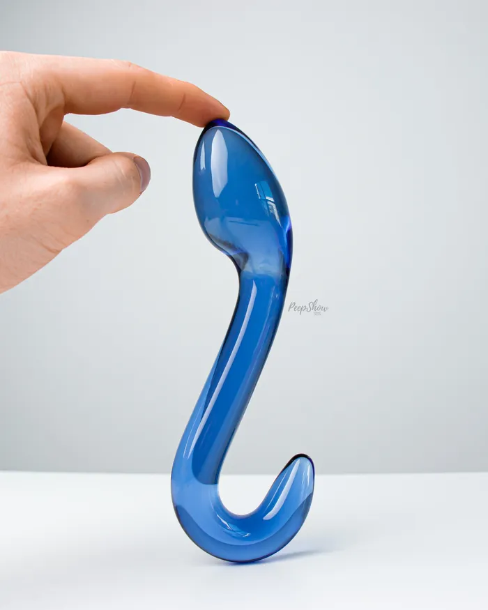 Dildos Shots Champ GSpot Glass Dildo by Chrystalino
