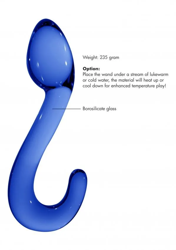 Dildos Shots Champ GSpot Glass Dildo by Chrystalino