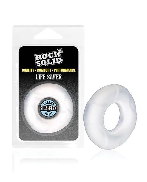 Doc Johnson Male Sex Toys Rock Solid Lifesaver Ring Translucent
