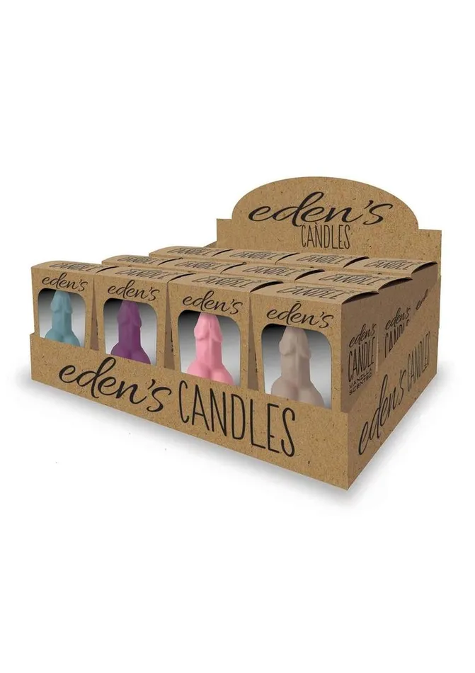 Edens Candle Vanilla Scented Penis Candyprints Party Male Sex Toys