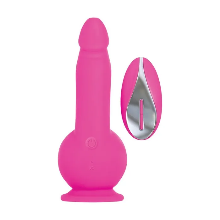 Evolved Dildos Evolved Ballistic Pink 19 cm USB Rechargeable Vibrating Dong with Balls Motor Remote Evolved Dildos Evolved Ballistic Pink 19 cm USB Rechargeable Vibrating Dong with Balls Motor Remote