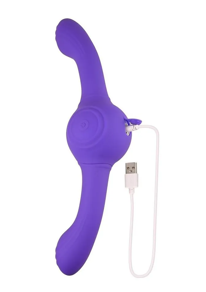Evolved Our Gyro Vibe Rechargeable Silicone Dual End Vibrator Female Sex Toys