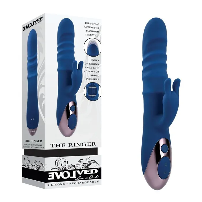 Evolved The Ringer Blue 238 cm USB Rechargeable Rabbit Vibrator Evolved Vibrators Evolved The Ringer Blue 238 cm USB Rechargeable Rabbit Vibrator Evolved Vibrators