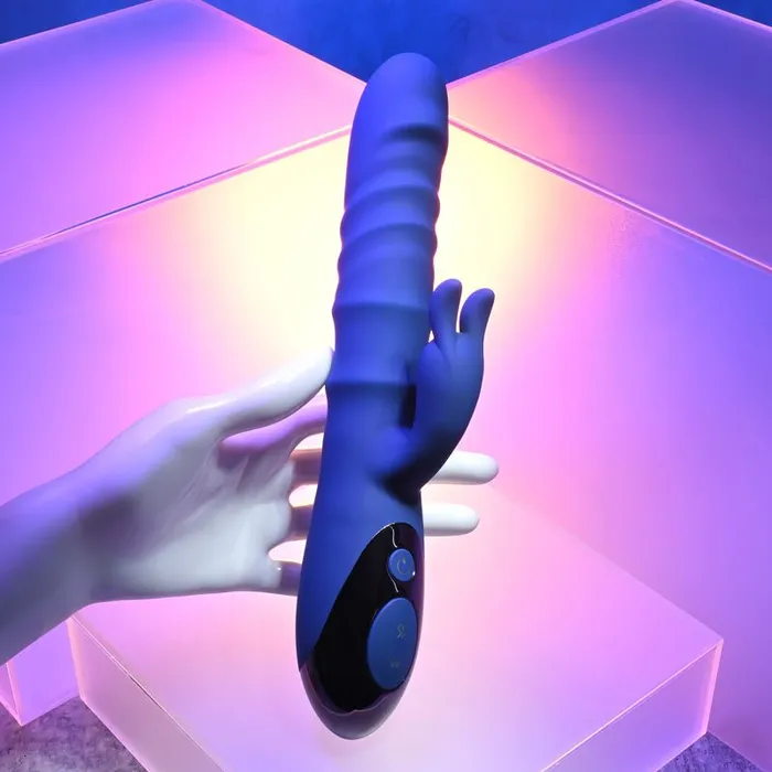 Evolved The Ringer Blue 238 cm USB Rechargeable Rabbit Vibrator Evolved Vibrators Evolved The Ringer Blue 238 cm USB Rechargeable Rabbit Vibrator Evolved Vibrators